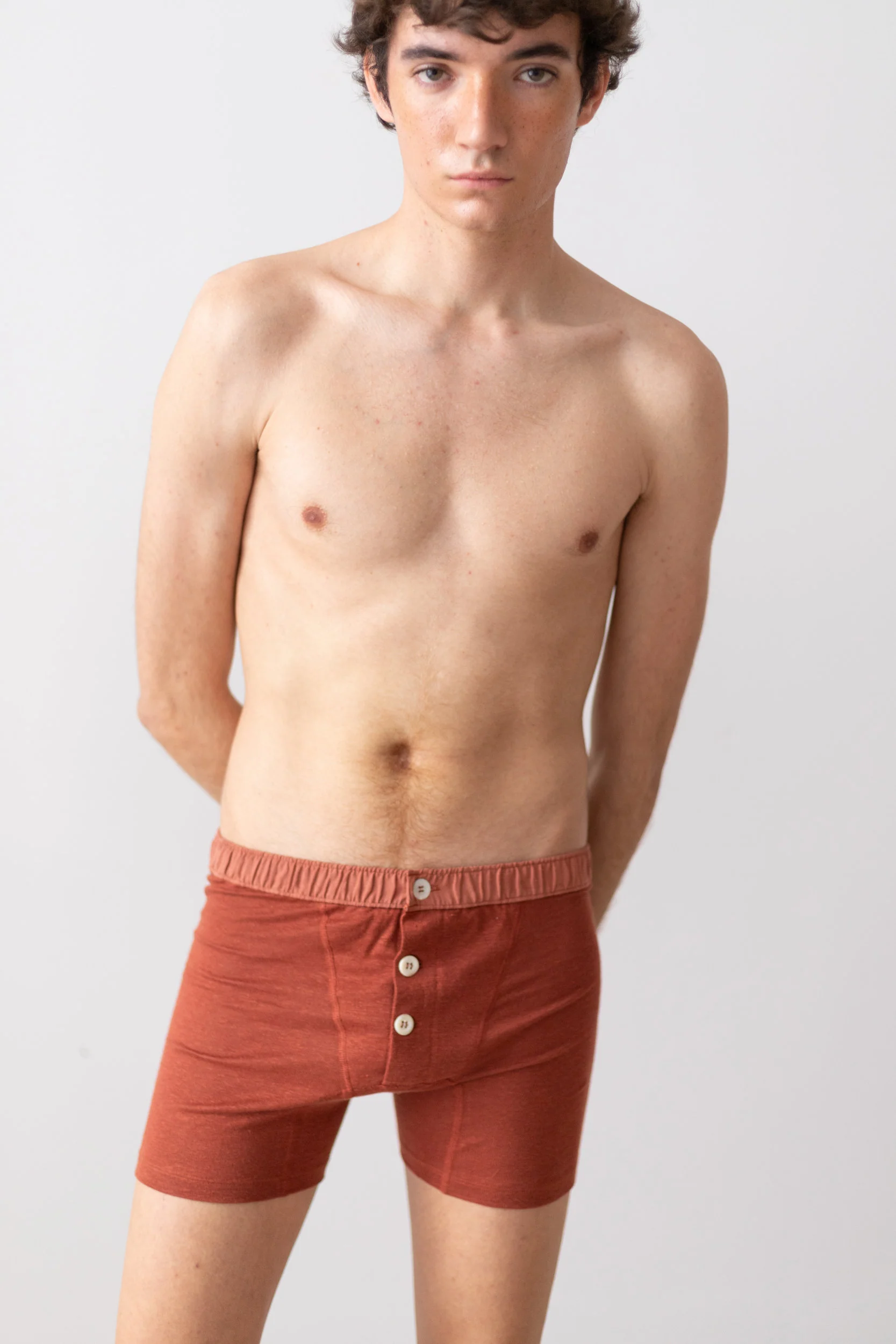 TA-CT GENDERLESS SHORT PANTS - TOMORI - RUST - Image 8