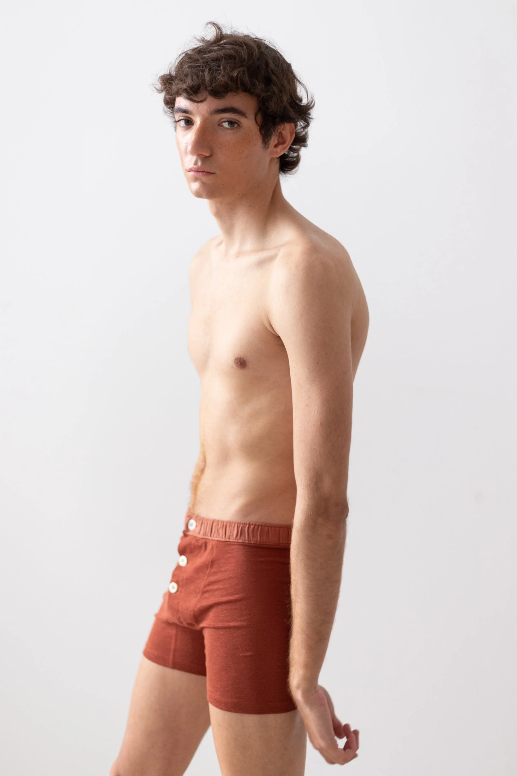 TA-CT GENDERLESS SHORT PANTS - TOMORI - RUST - Image 9