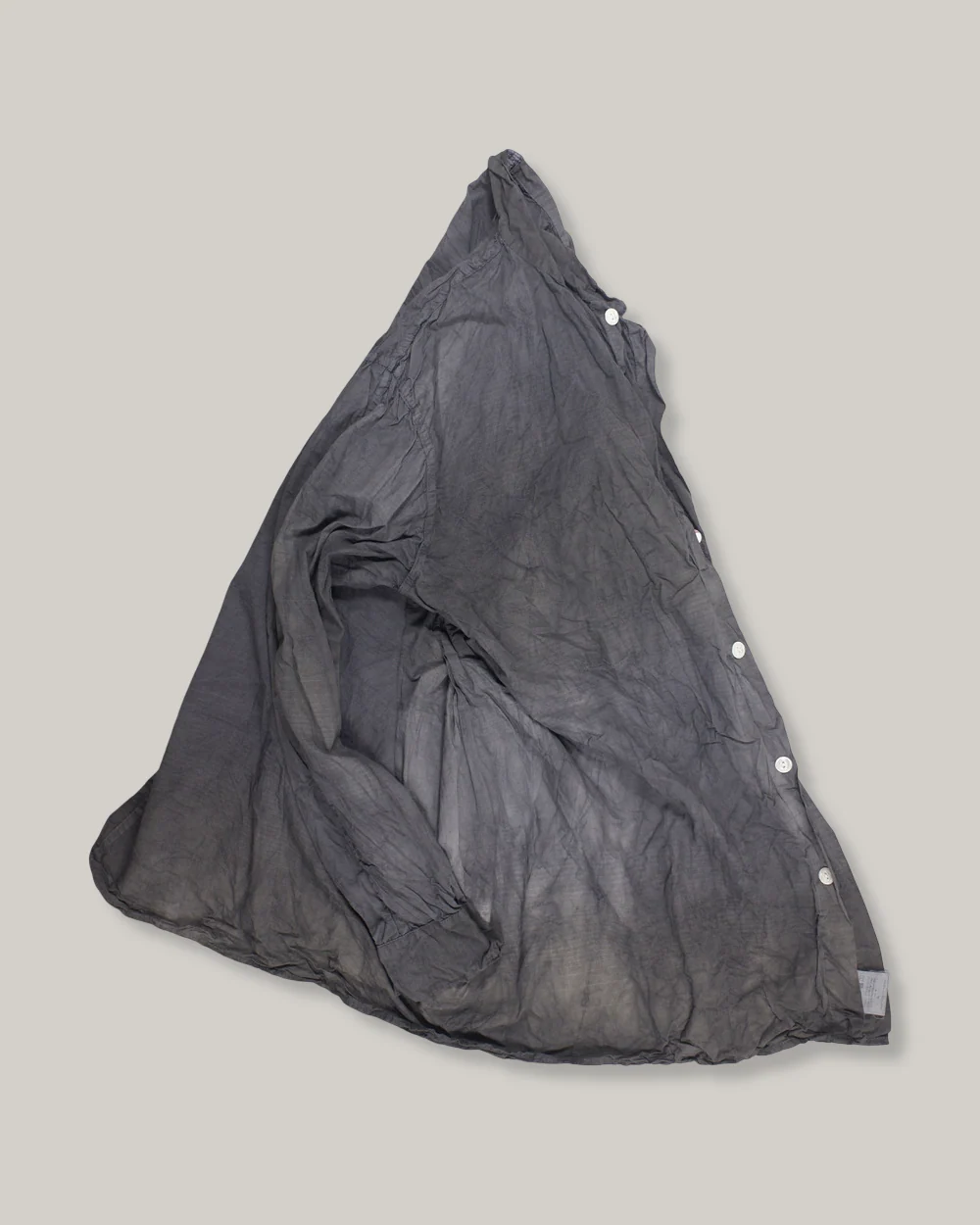 TENDER PLASTRON SHIRT - DOPPLER STRIPE COTTON CAMBRIC - CHESTNUT - Image 3