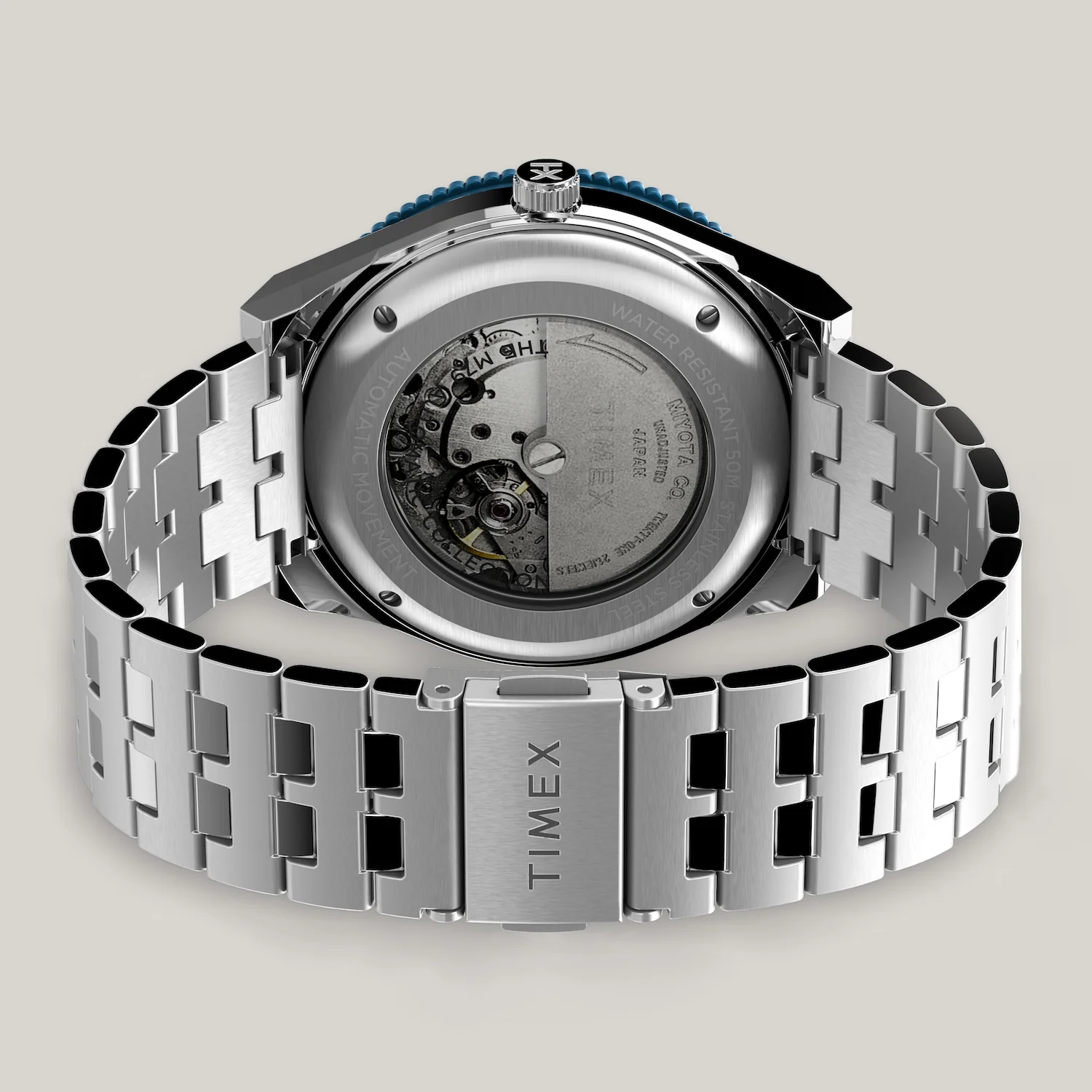 TIMEX M79 AUTOMATIC 40MM STAINLESS STEEL BRACELET WATCH - SILVER - Image 3
