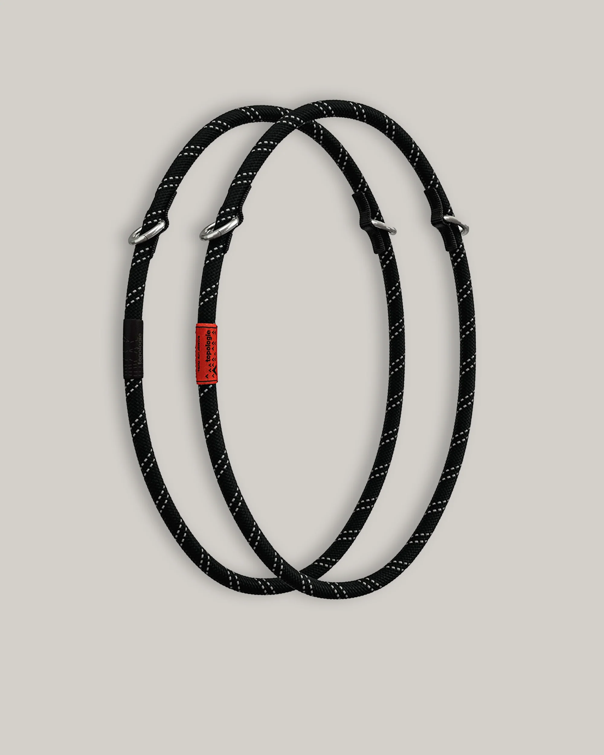 TOPOLOGIE 10MM ROPE LOOP BLACK REFLECTIVE