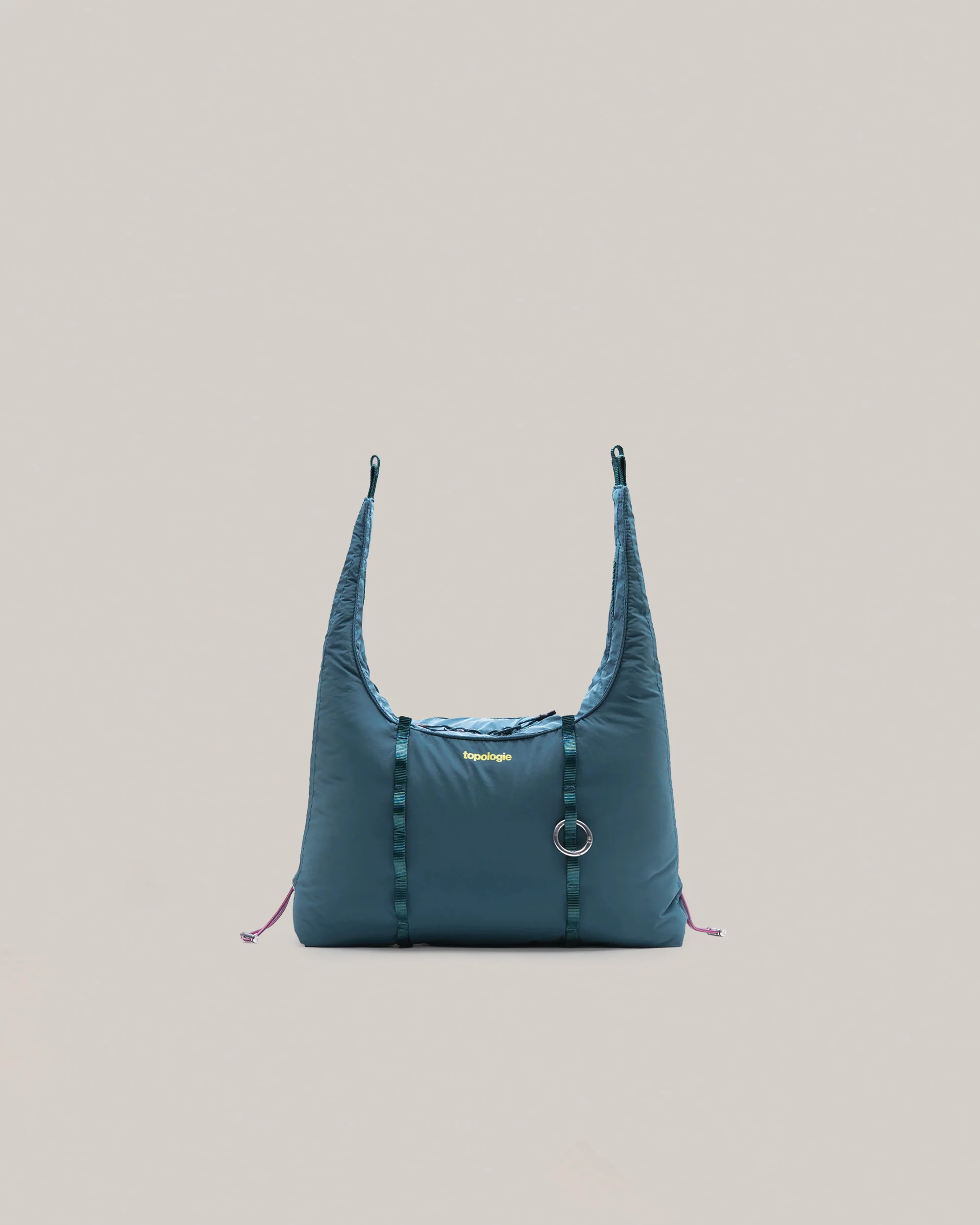 TOPOLOGIE CLOUD HOBO SMALL DEEP TEAL SILKY PEACH - Image 2