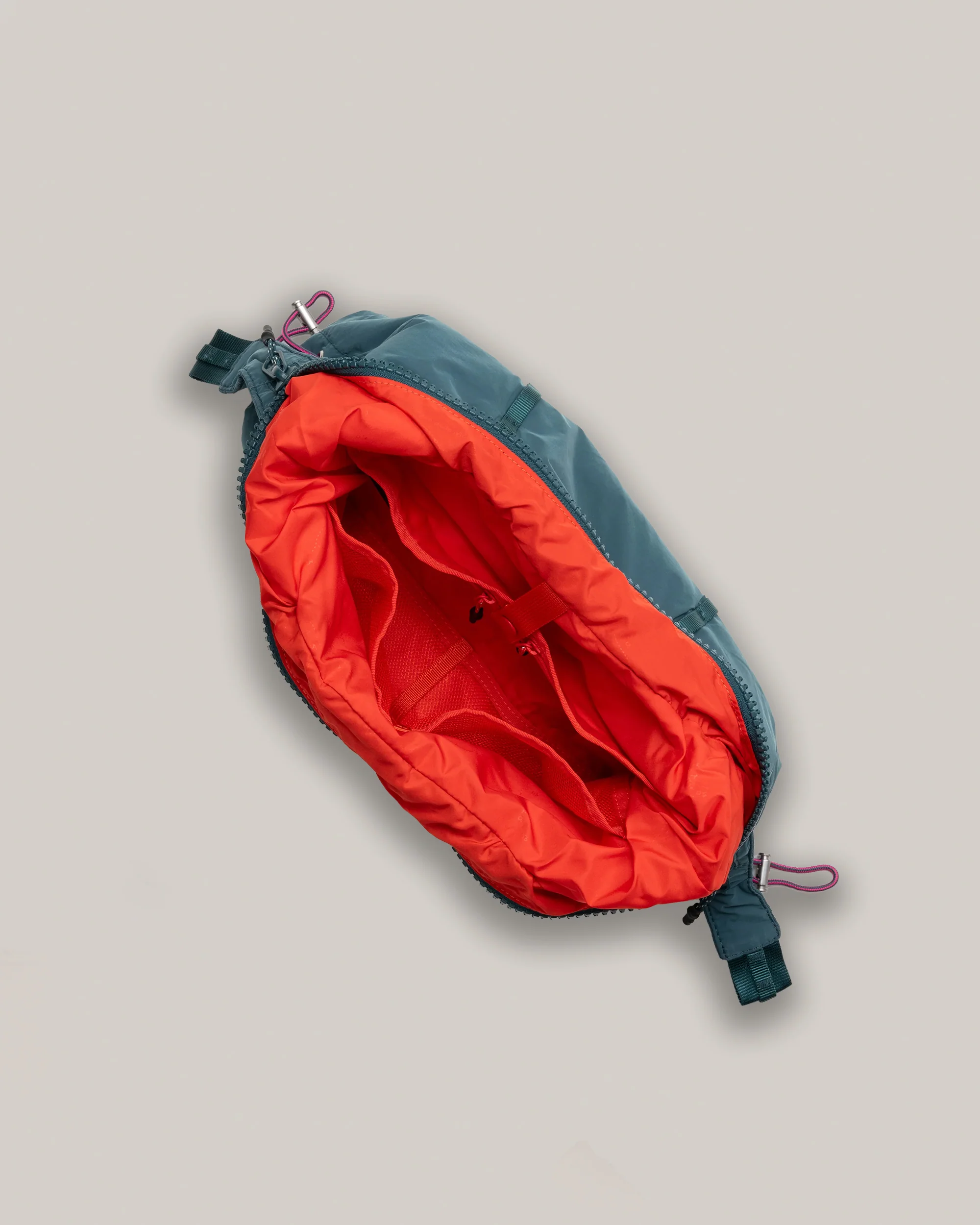 TOPOLOGIE CLOUD HOBO SMALL DEEP TEAL SILKY PEACH - Image 3