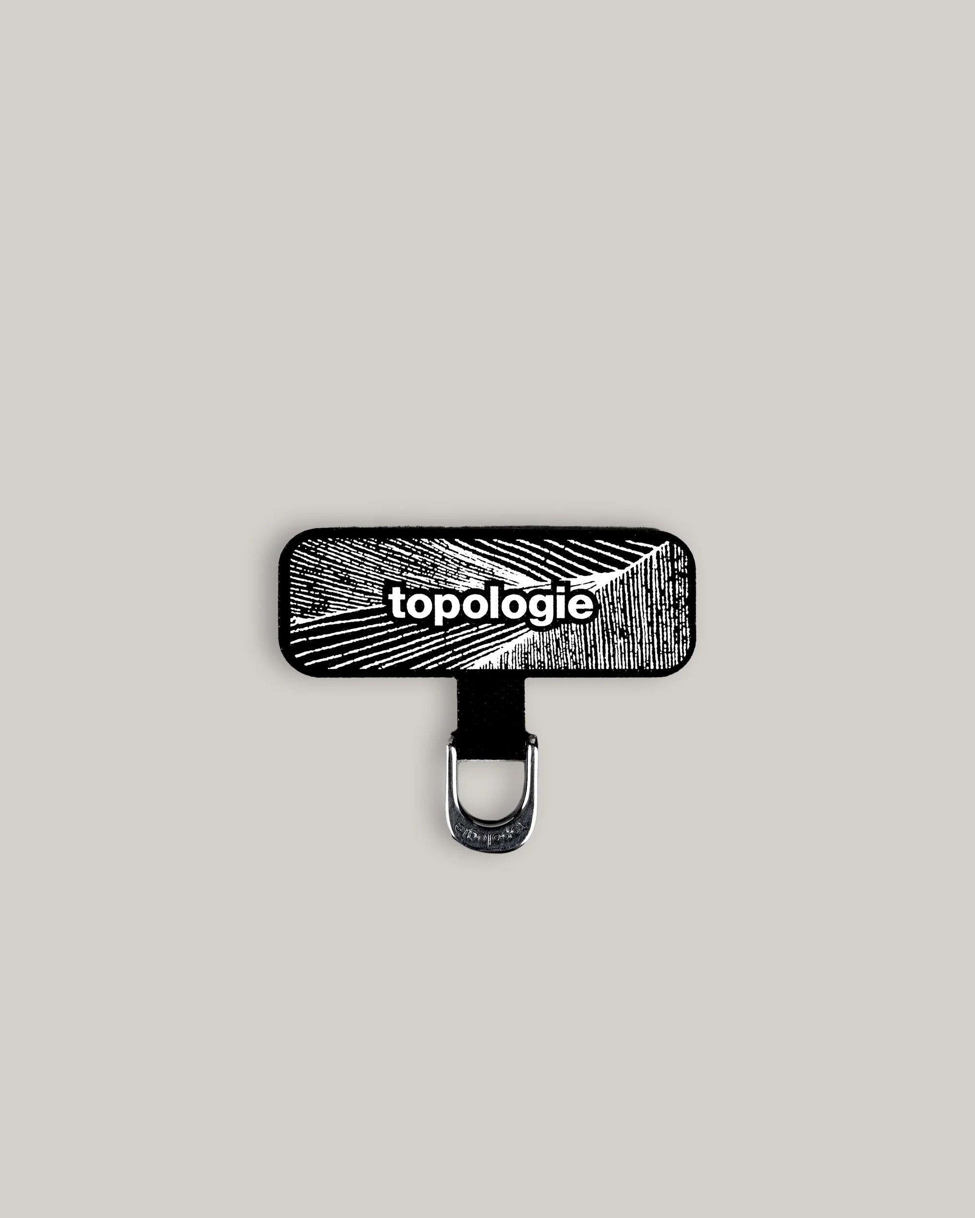 TOPOLOGIE D-RING PHONE STRAP ADAPTER BLACK