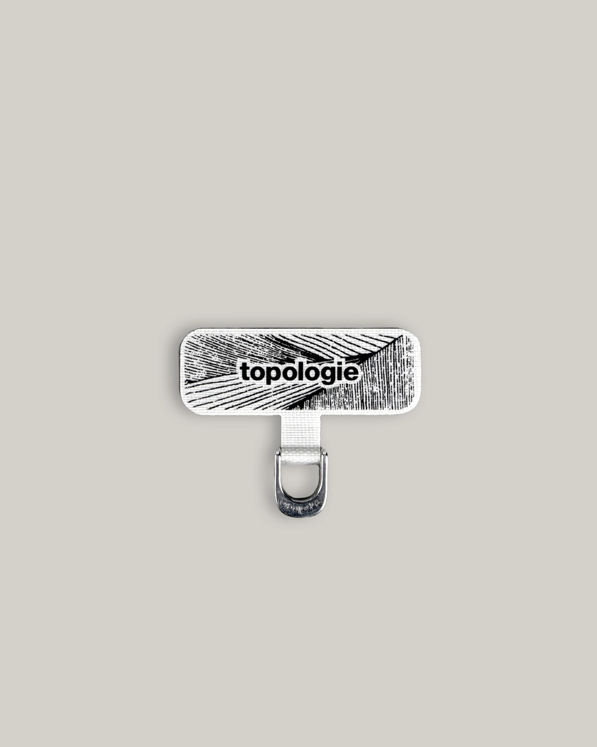 TOPOLOGIE D-RING PHONE STRAP ADAPTER GREY