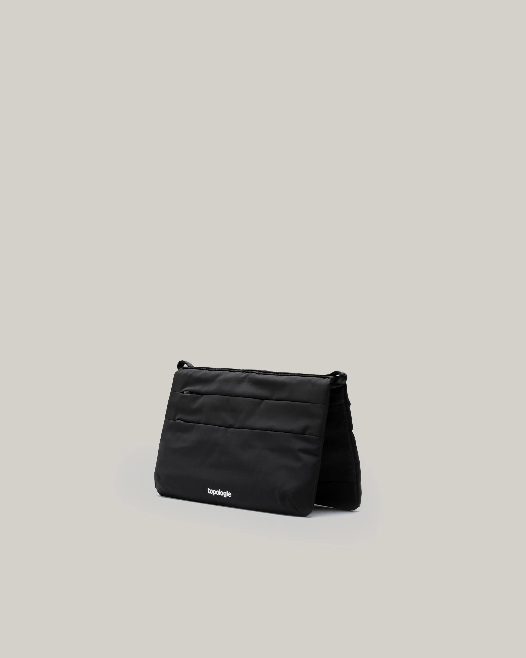 TOPOLOGIE FLAT SACOCHE SMALL BLACK TECH SATEEN - Image 2