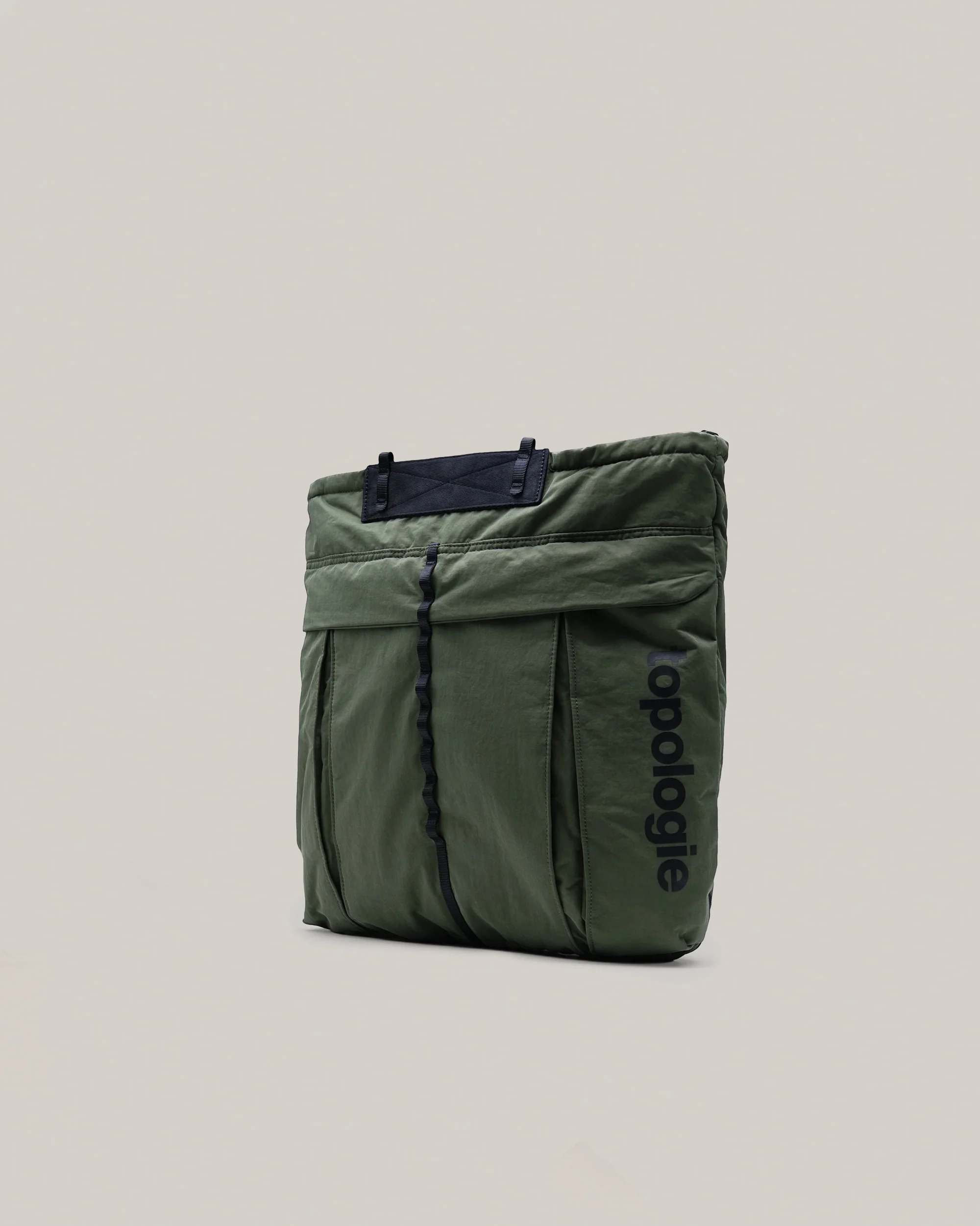 TOPOLOGIE HELMET BAG DEEP FOREST WASHED NYLON - Image 2