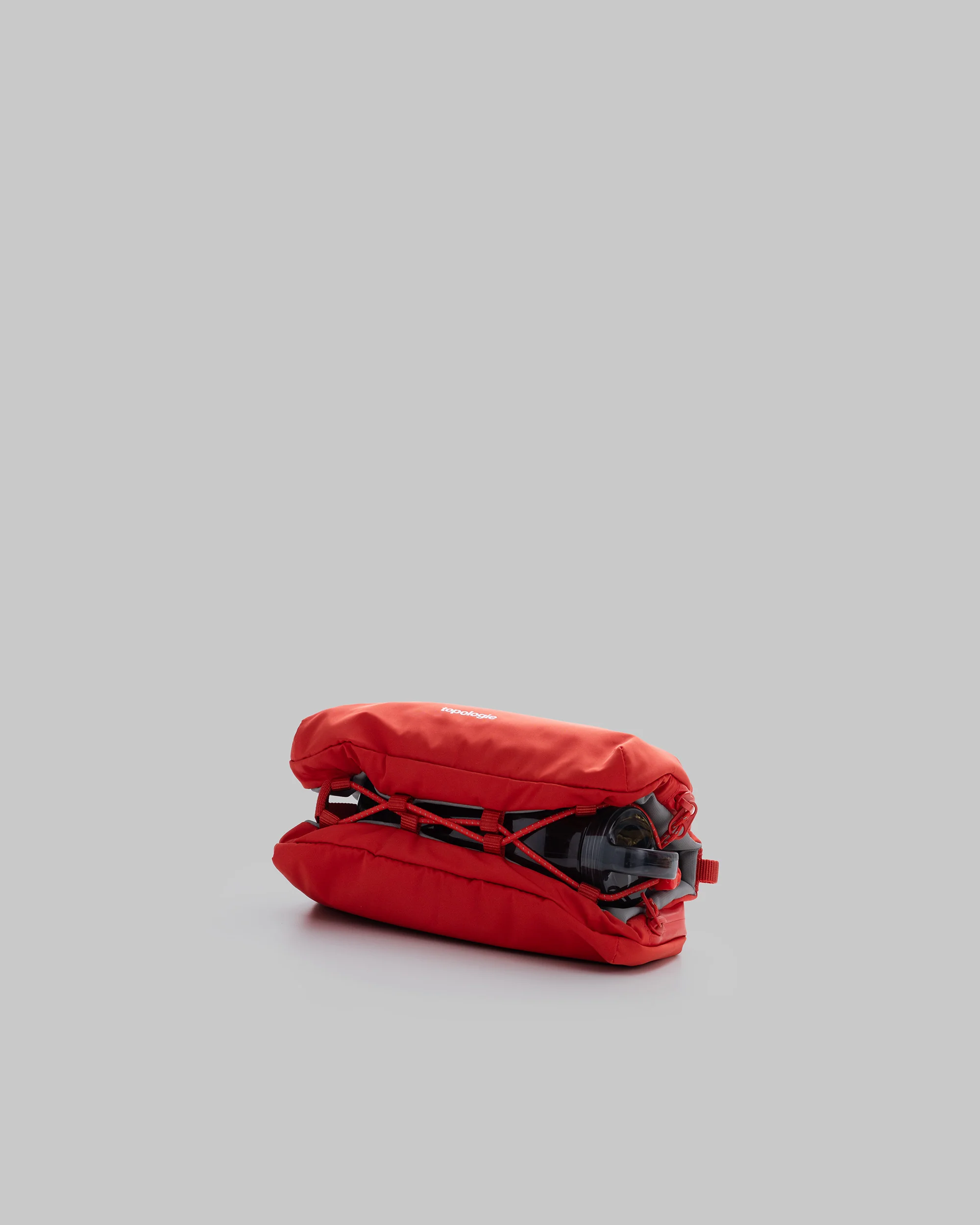 TOPOLOGIE BOTTLE SACOCHE MEDIUM RED TECH SATEEN - Image 3