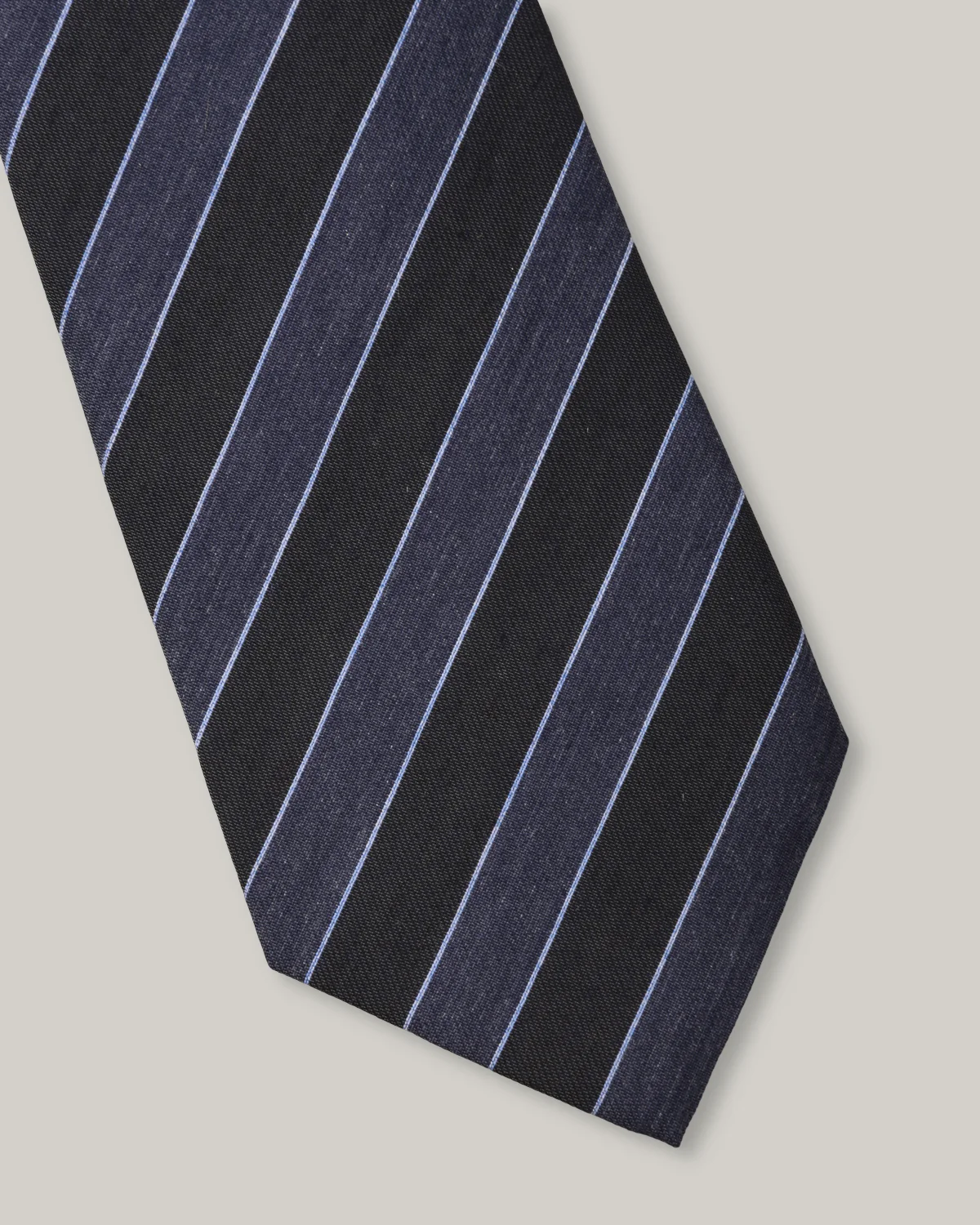 TS(S) BOLD STRIPE NECK TIE - NAVY - Image 2