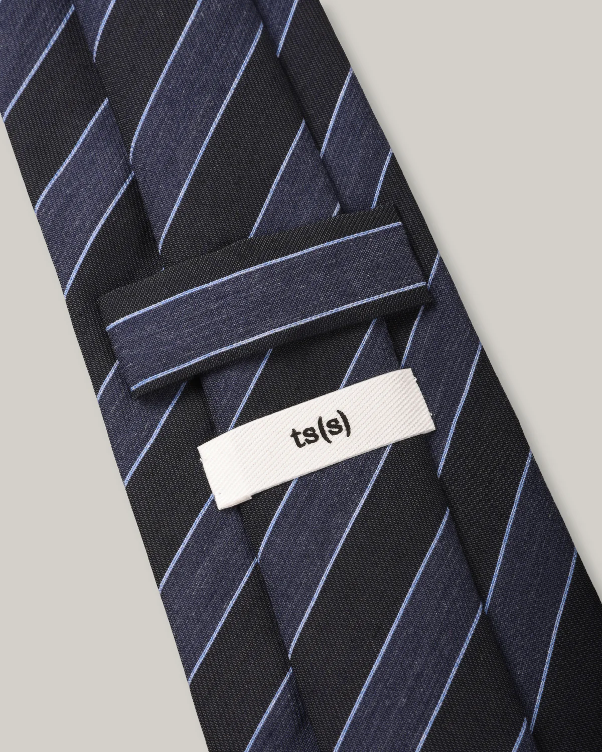 TS(S) BOLD STRIPE NECK TIE - NAVY - Image 4