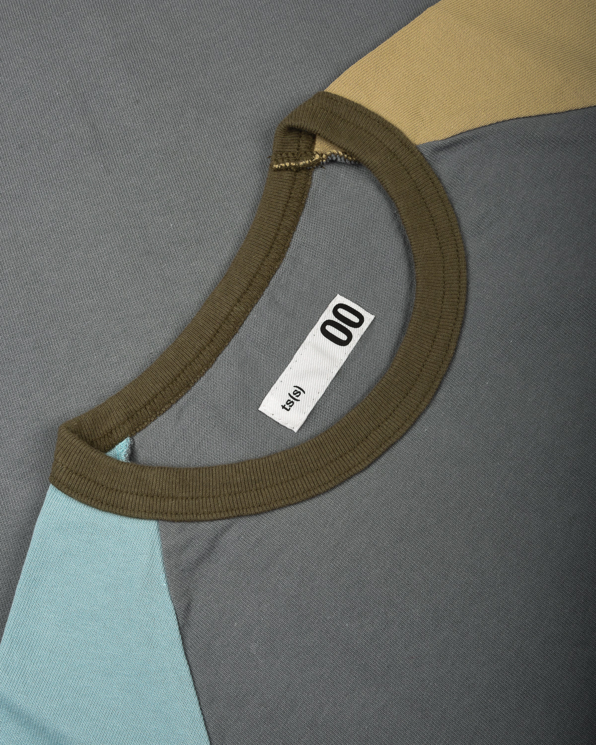 TS(S)  4 COLOUR BLOCK T-SHIRT - GRAY - Image 2