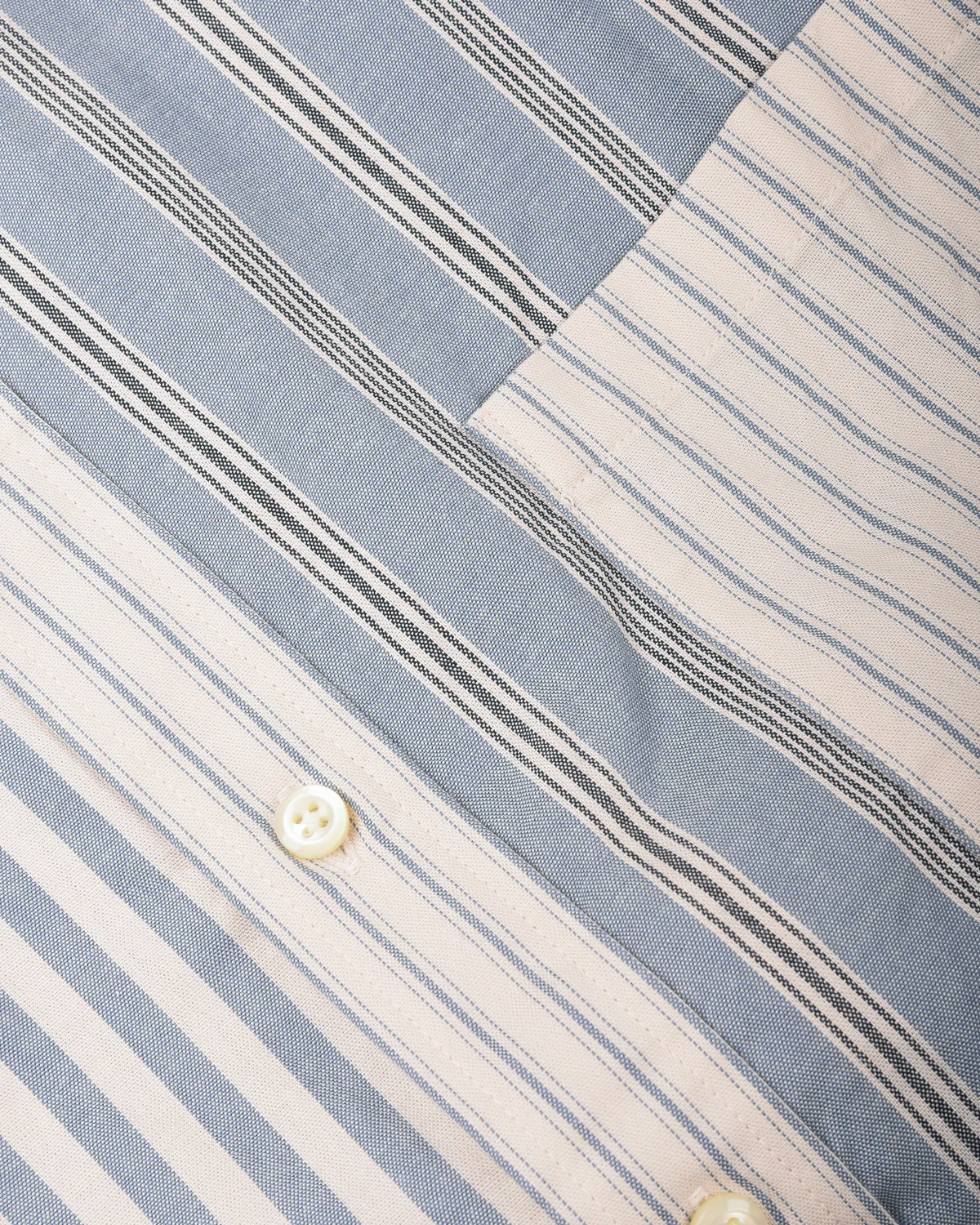 TS(S) COTTON STRIPE BAGGY FIT SHIRT DRESS - BLUE - Image 3