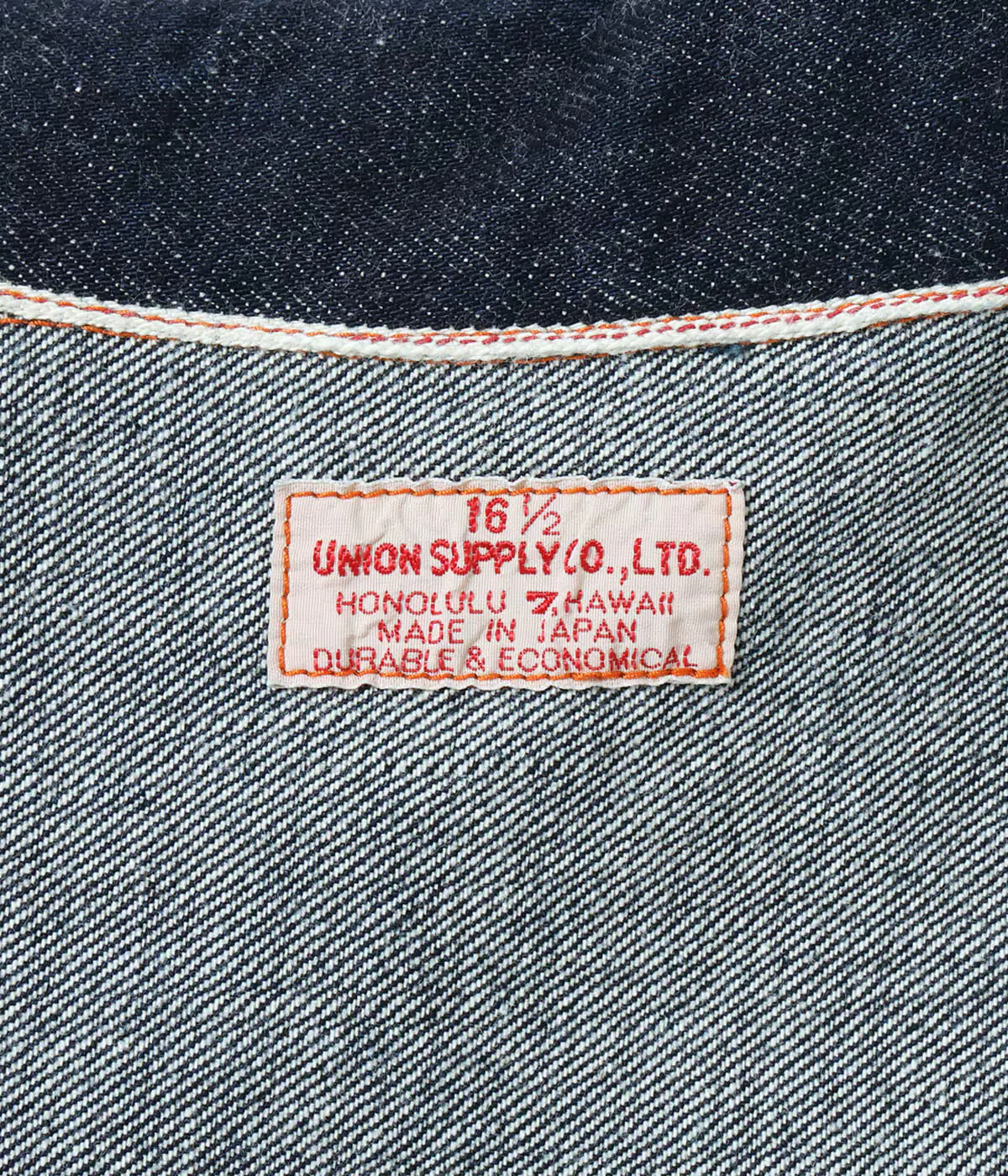 UNION SUPPLY 12.5oz GRADE ONE AHINA WORK JACKET - INDIGO - Image 3