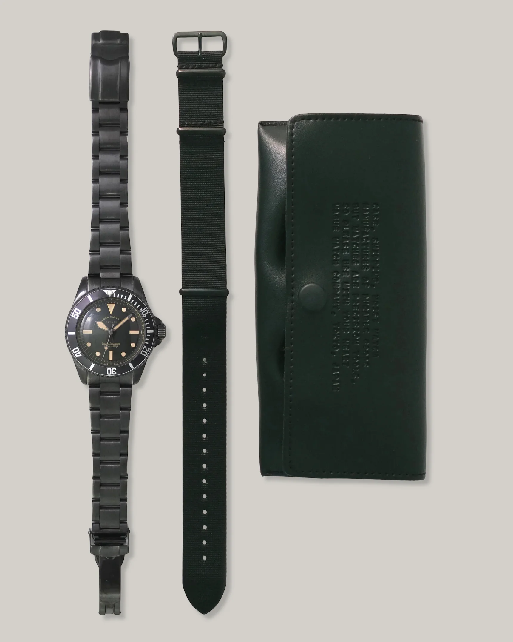 VAGUE WATCH CO. BLACK SUB