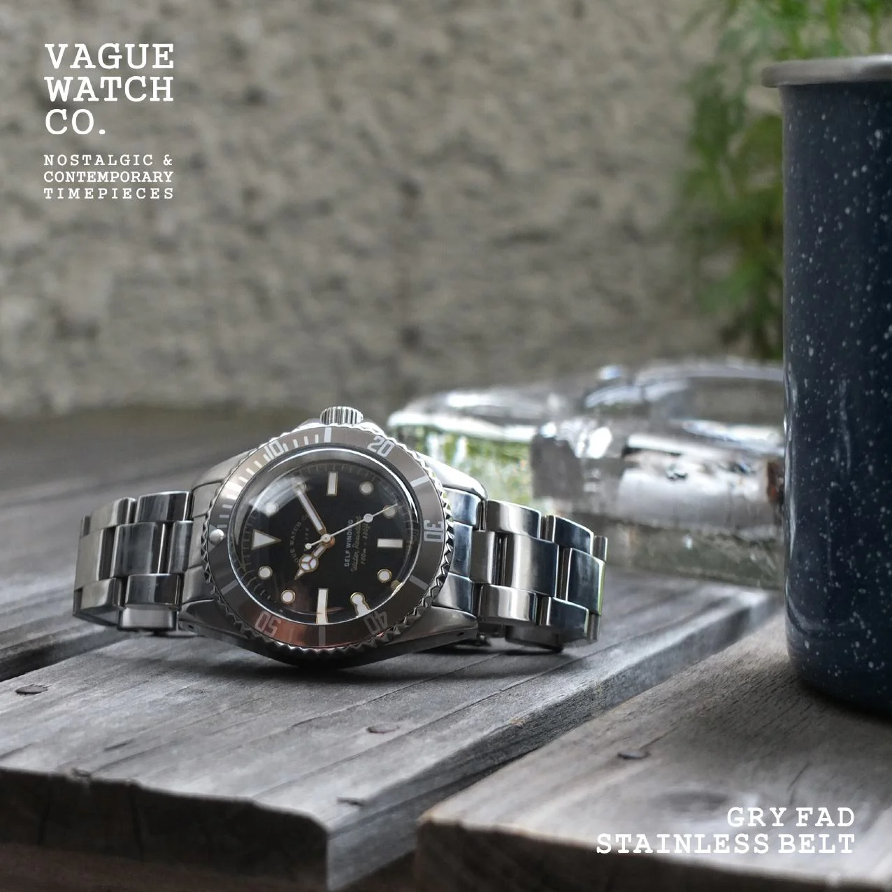 VAGUE WATCH CO. GREY FADE DIVER - Image 3