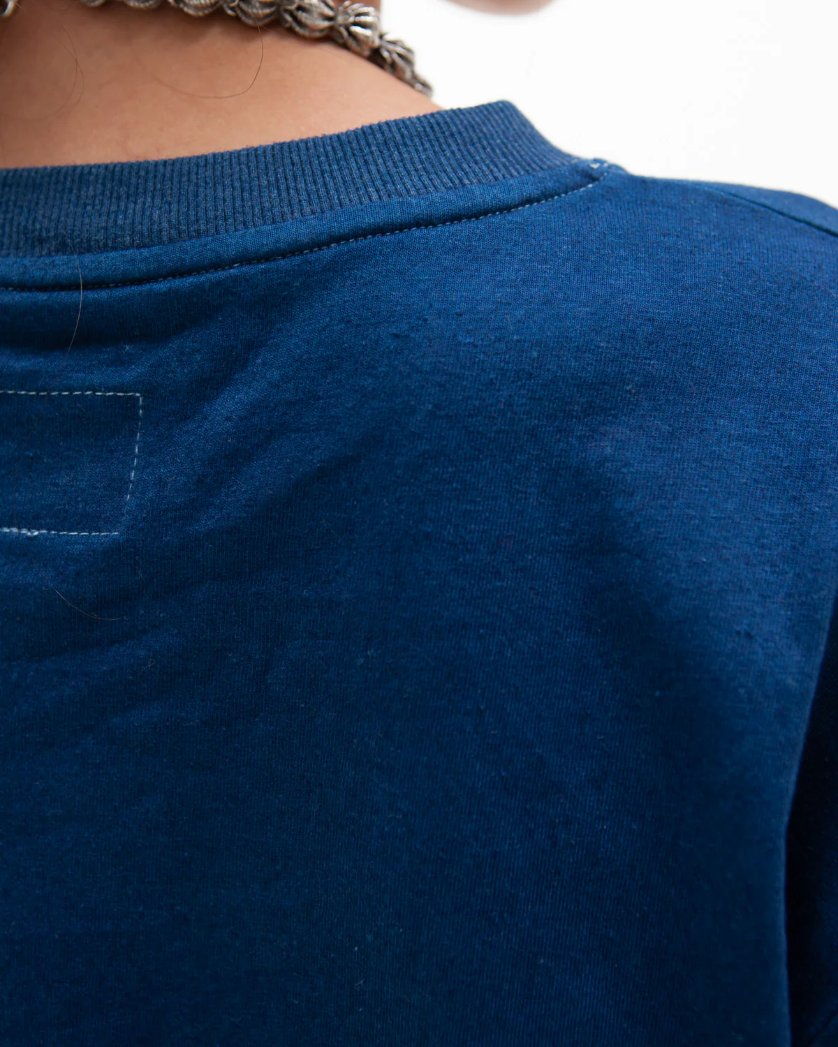 W'MENSWEAR BOWL TEE - INDIGO - Image 4
