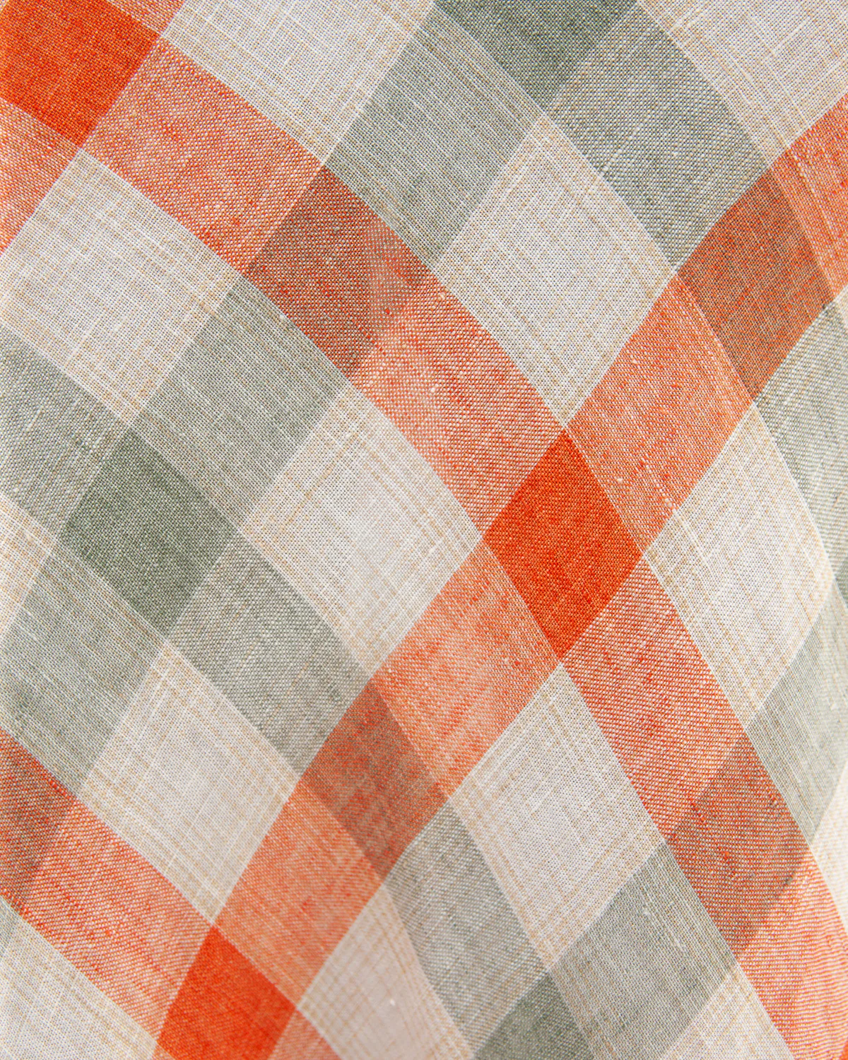 W'MENSWEAR BROOKLANDS DRESS - ORANGE CHECK - Image 8