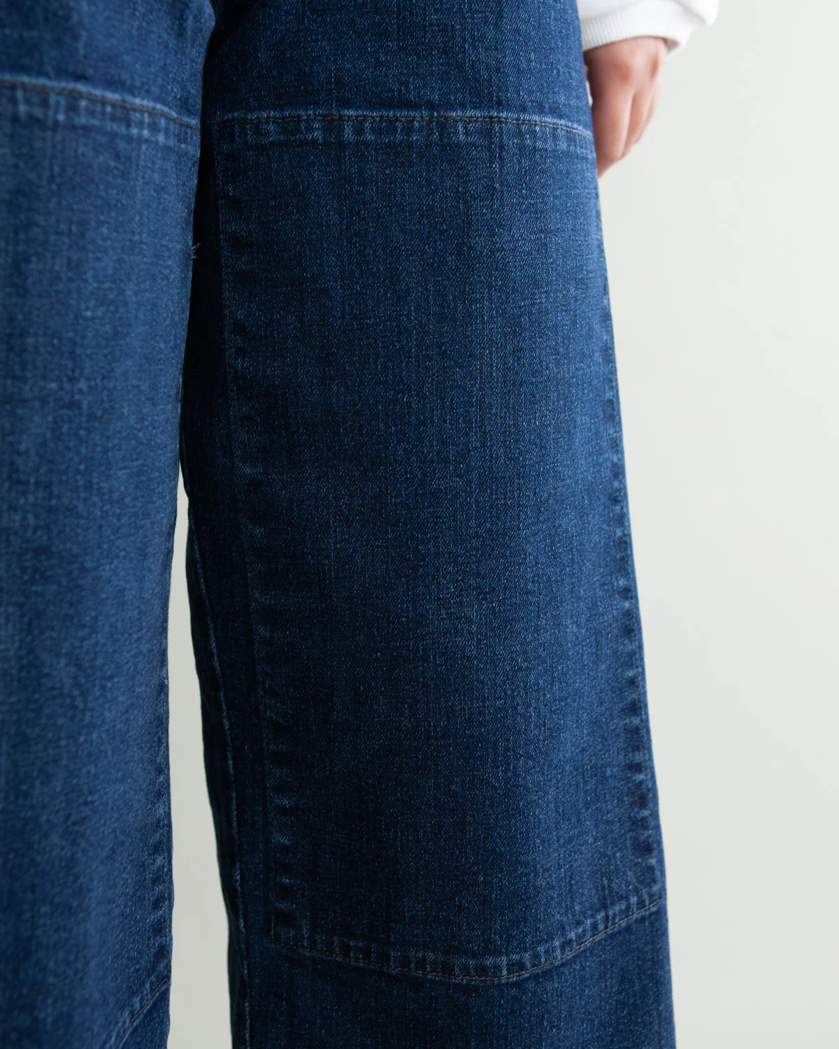 W'MENSWEAR BURNOUT PANT - DENIM - Image 6