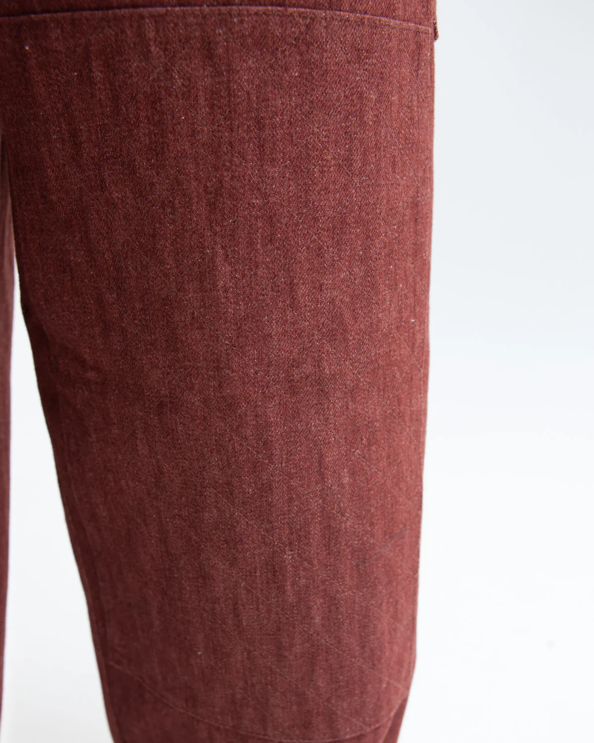 W'MENSWEAR BURNOUT PANTS - BROWN DENIM - Image 9