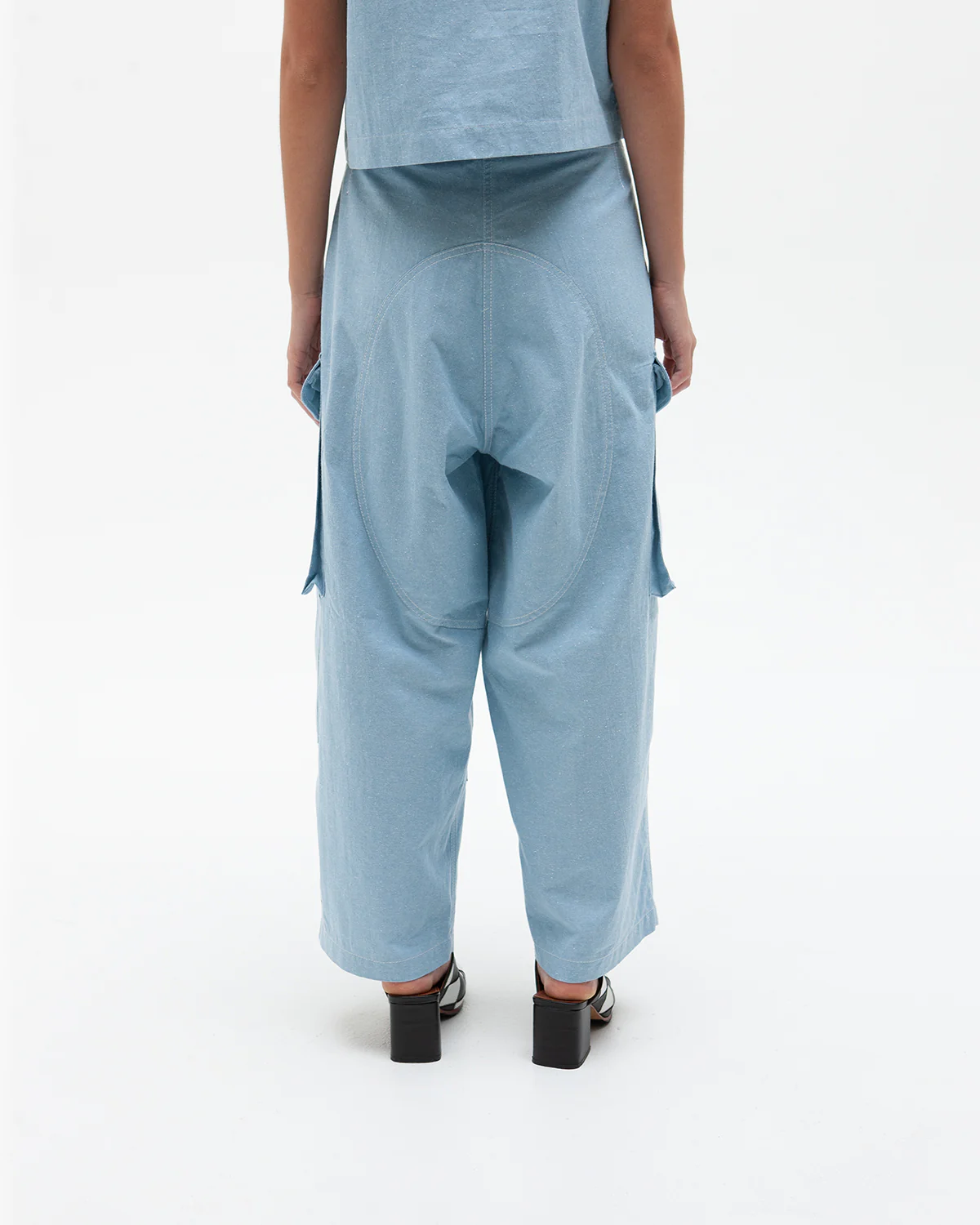 W'MENSWEAR JANET DESPTCH PANT - BABY BLUE - Image 2
