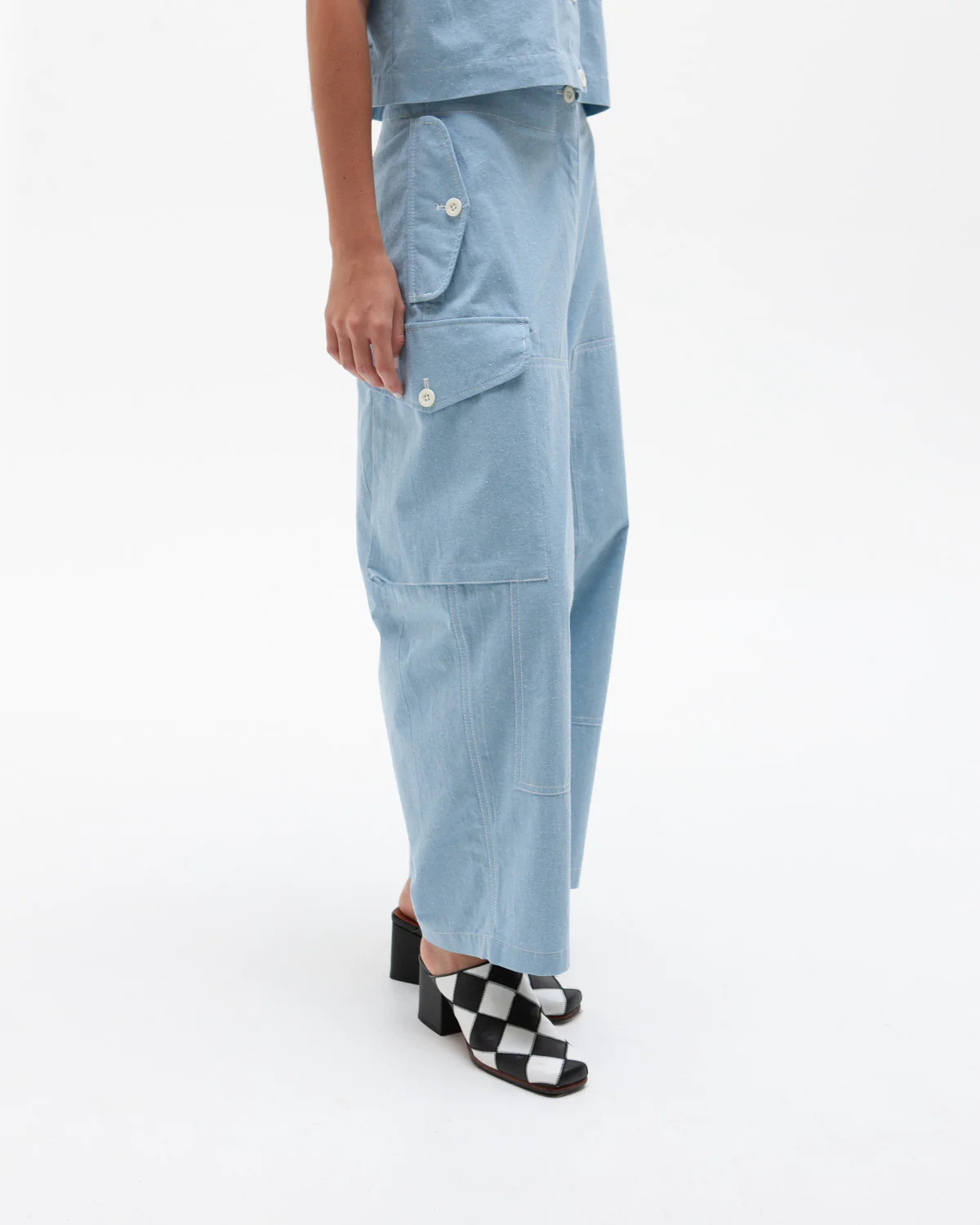 W'MENSWEAR JANET DESPTCH PANT - BABY BLUE - Image 3
