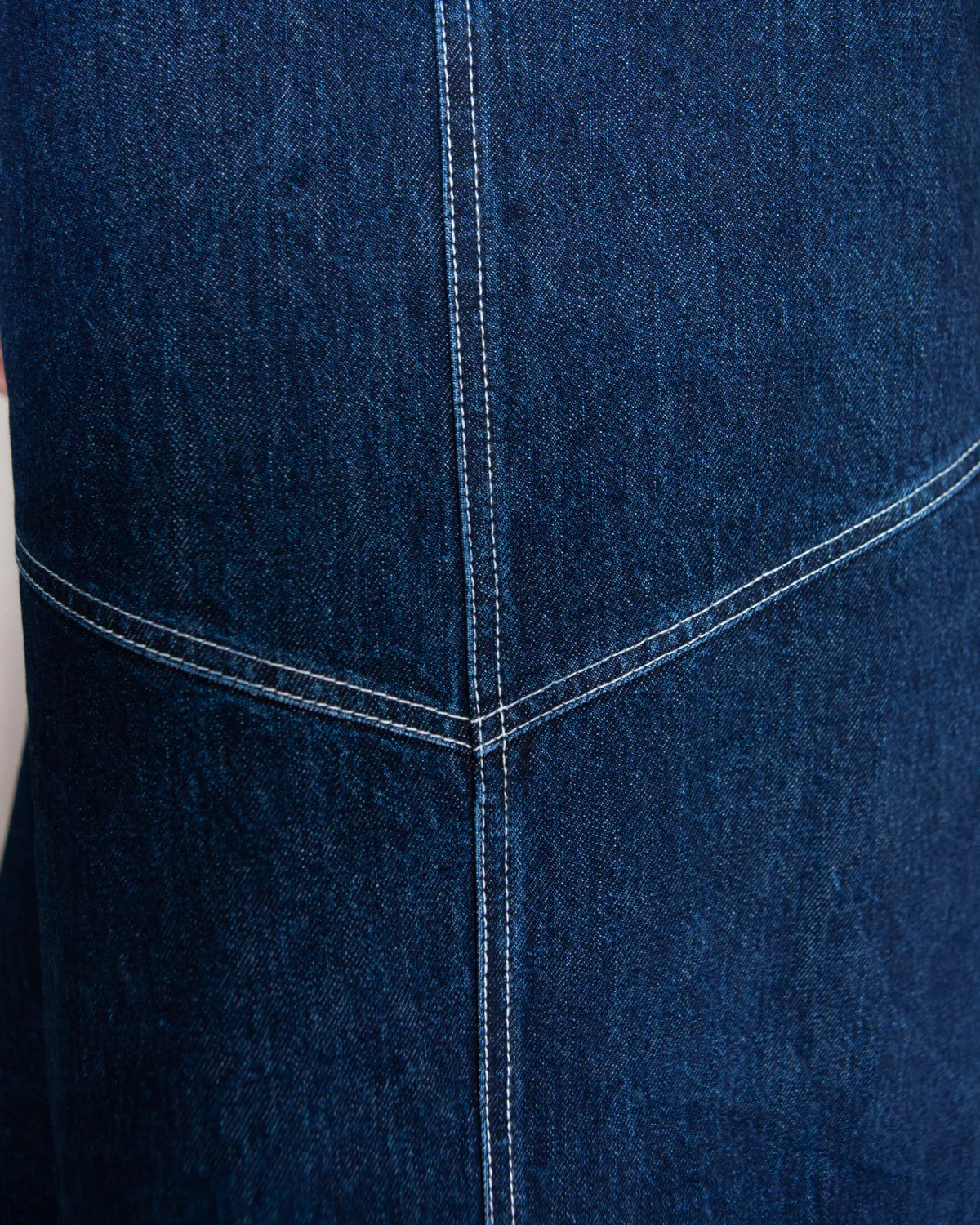 W'MENSWEAR RANCH SKIRT - INDIGO - Image 4