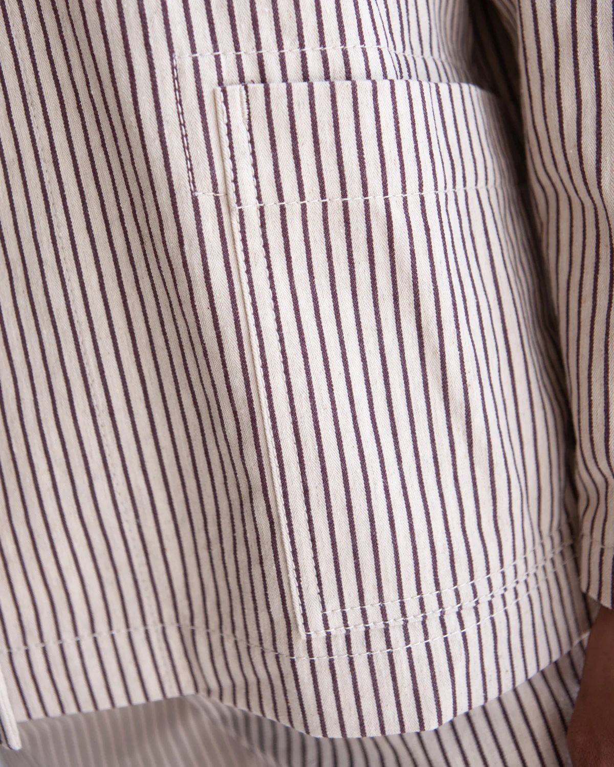 W'MENSWEAR SERVICE BLAZER - BROWN STRIPE - Image 7