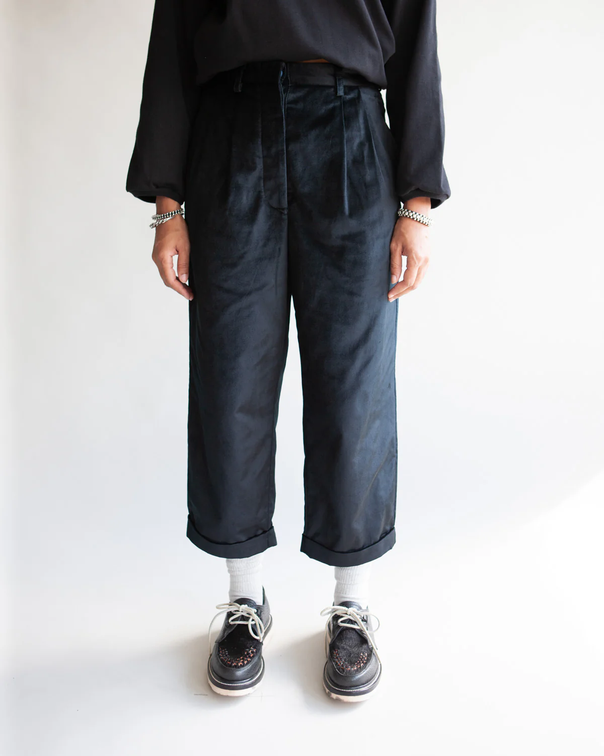 W'MENSWEAR SISTERS TROUSER - BLACK - Image 3
