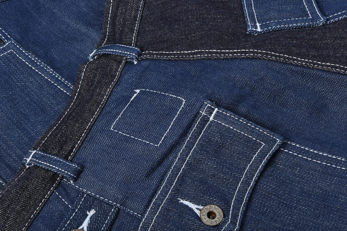GOOD OL WHATS-HER-FACE BY W'MENSWEAR UNISEX FREEDOM FLIGHT TROUSER - DENIM - Image 8