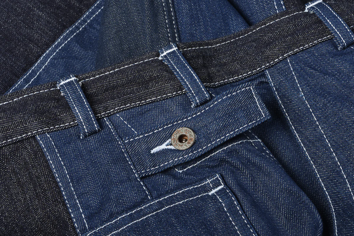 GOOD OL WHATS-HER-FACE BY W'MENSWEAR UNISEX FREEDOM FLIGHT TROUSER - DENIM - Image 9