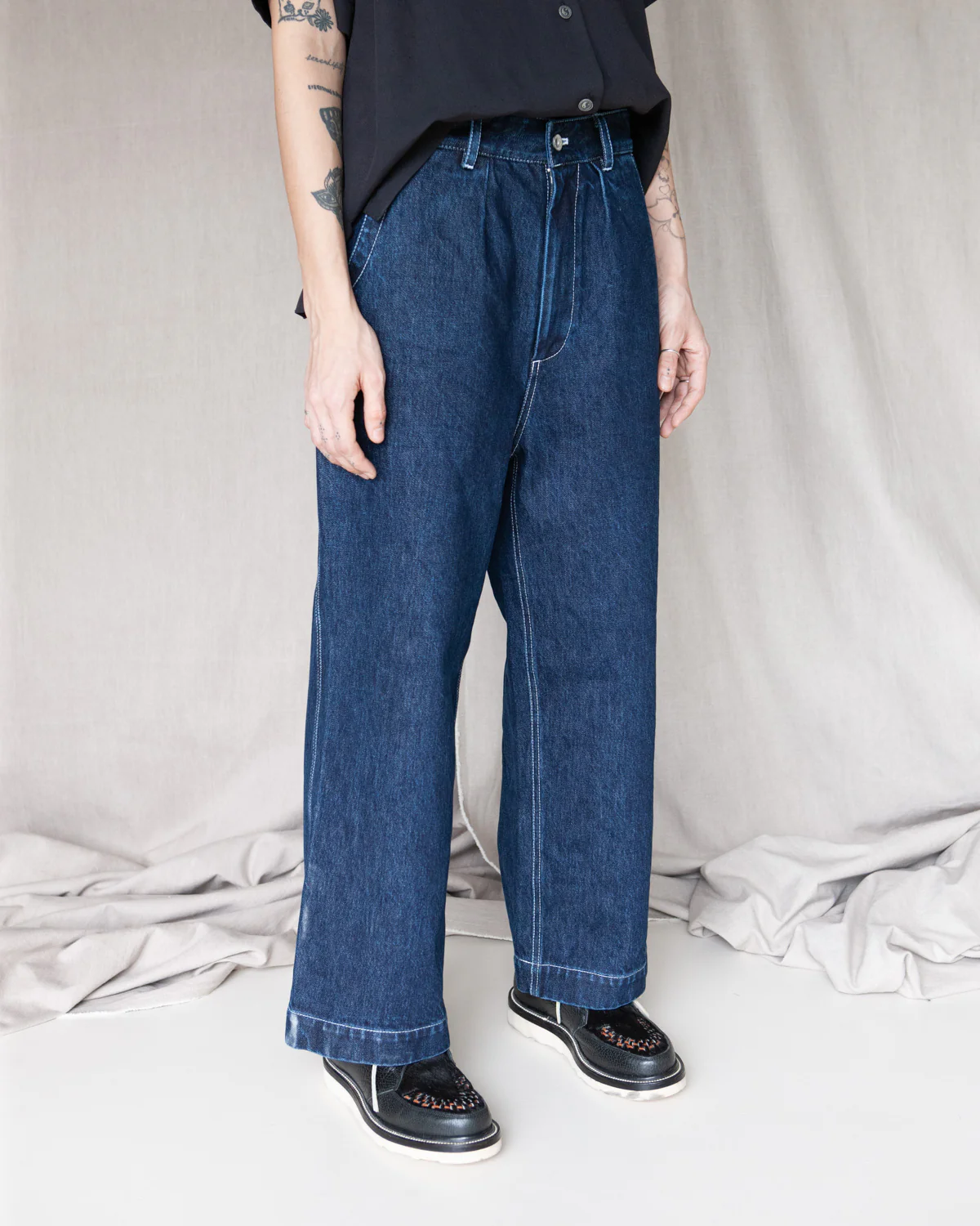 W'MENSWEAR WENDY TROUSER - INDIGO - Image 3
