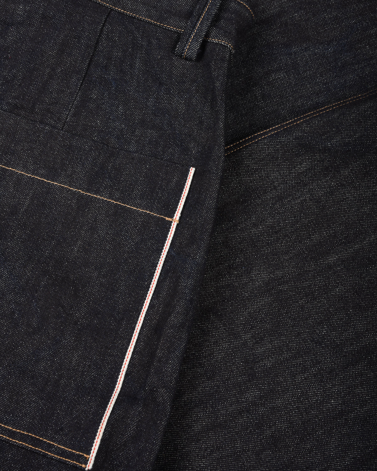WORK WORKS MENS WIDE LEG TAPERED TROUSER - INDIGO DENIM - Image 11