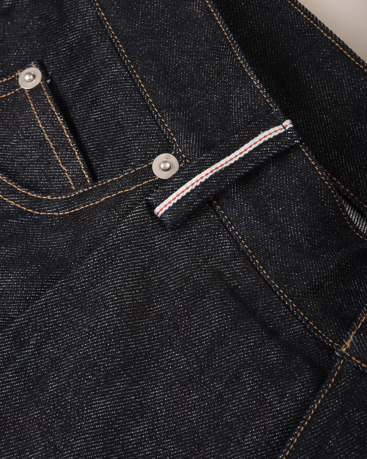 WORK WORKS MENS WIDE LEG TAPERED TROUSER - INDIGO DENIM - Image 7