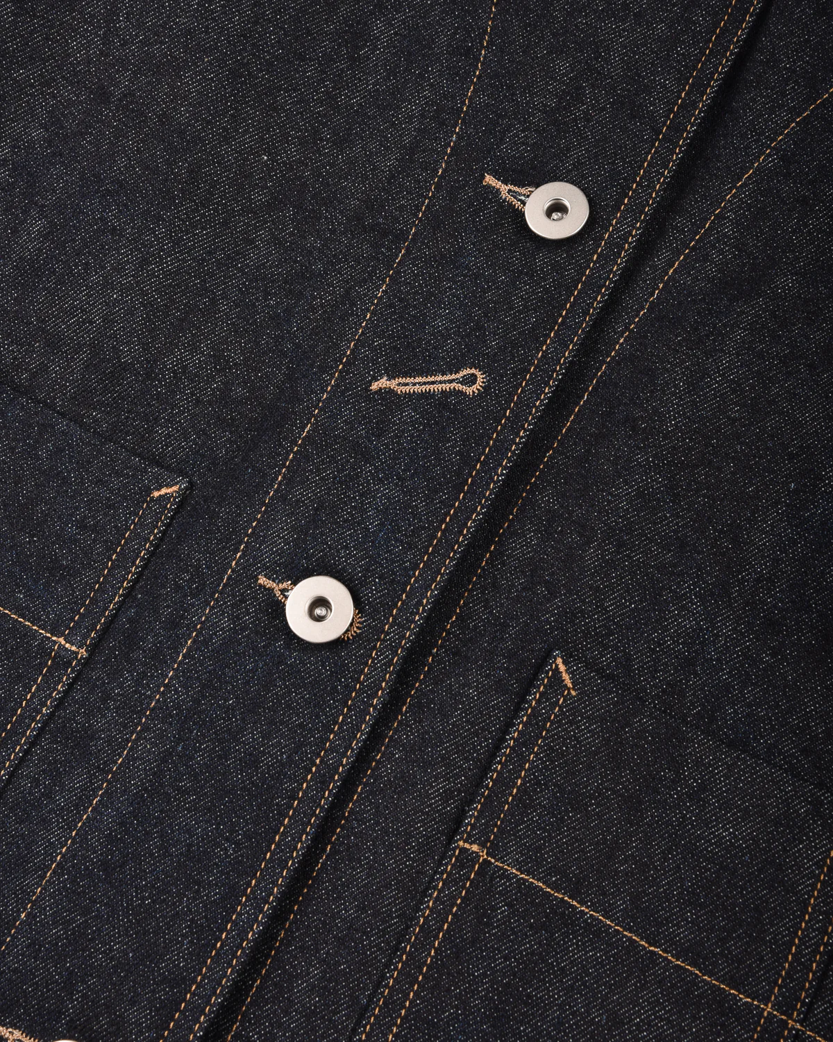 WORK WORKS WOMEN'S 3/4 SLEEVE JACKET - RAW DENIM - Image 2