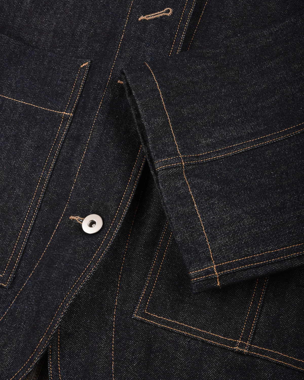 WORK WORKS WOMEN'S 3/4 SLEEVE JACKET - RAW DENIM - Image 5