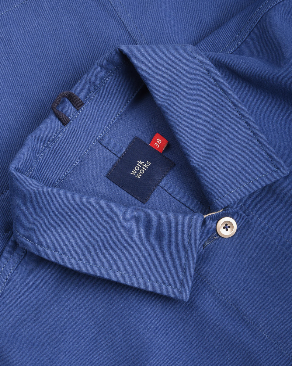 WORK WORKS WOMENS CROPPED JACKET - BLUE TWILL - Image 2