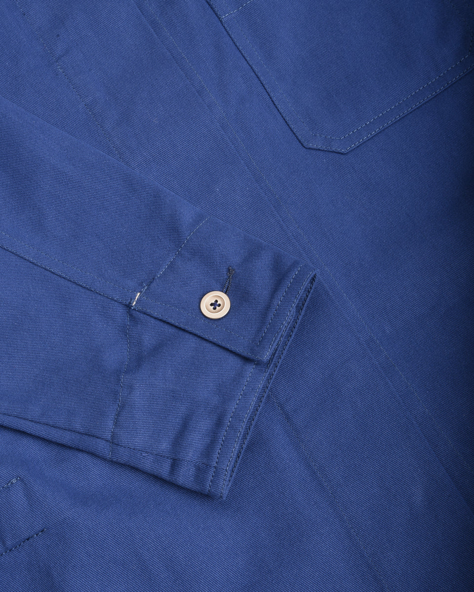 WORK WORKS WOMENS CROPPED JACKET - BLUE TWILL - Image 5