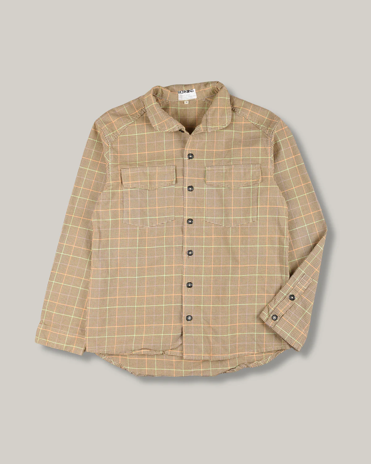 WORKING LS TRAP SHIRT - SMITH CHECK COTTON - YEAST - Image 2